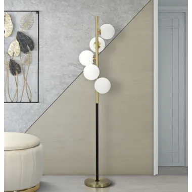 LAMPA PODŁOGOWA GLAMY DARK Ø 46X160 cm